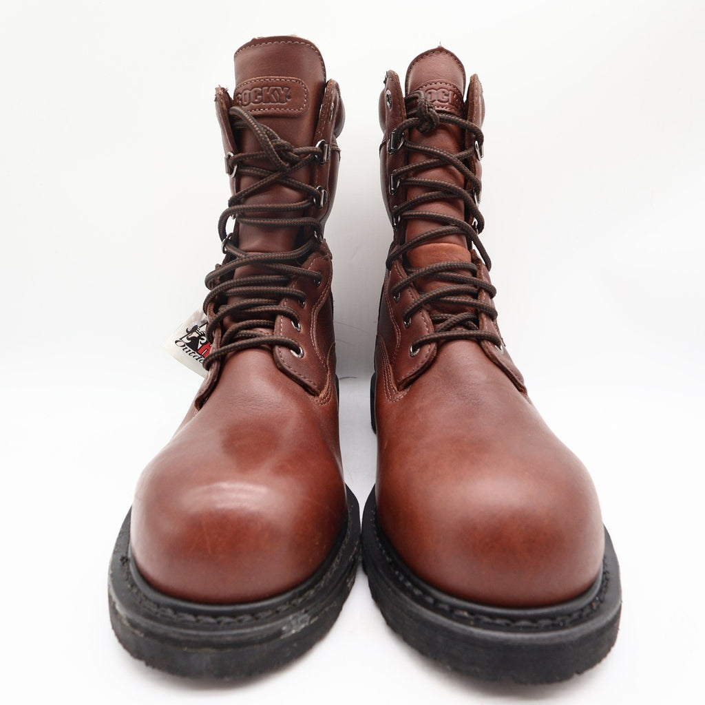 Rocky 2000s Steel Toe Ranger Work Boots Mens 9 Brown Leather Gore-Tex NIB