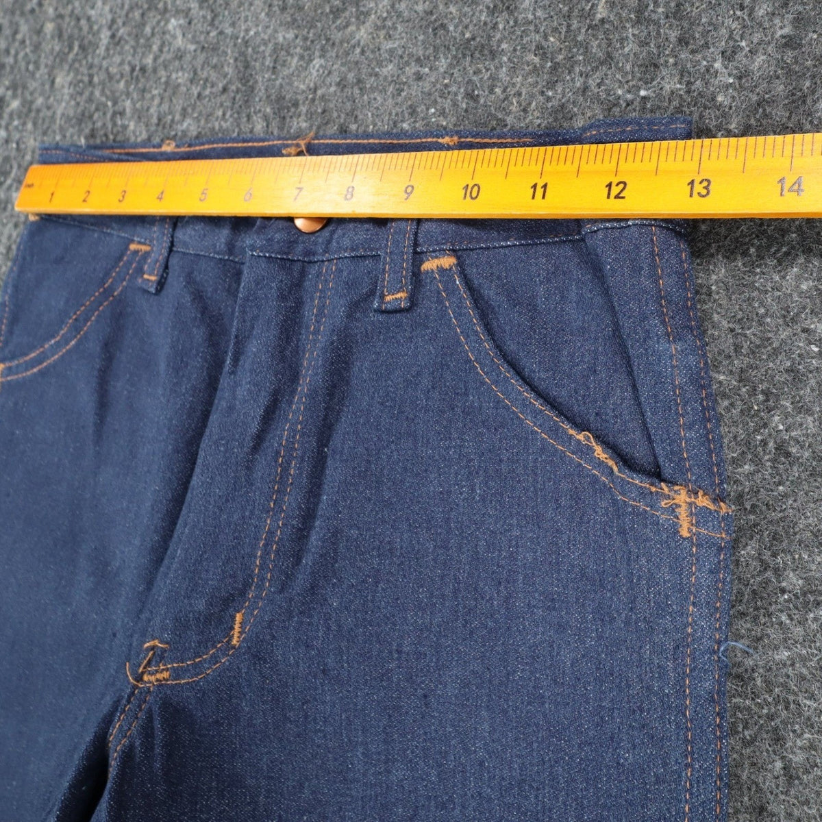 Maverick Jeans Boys 27x34 Vintage 70s Dark Wash Denim Straight Leg Made in USA - take2supply