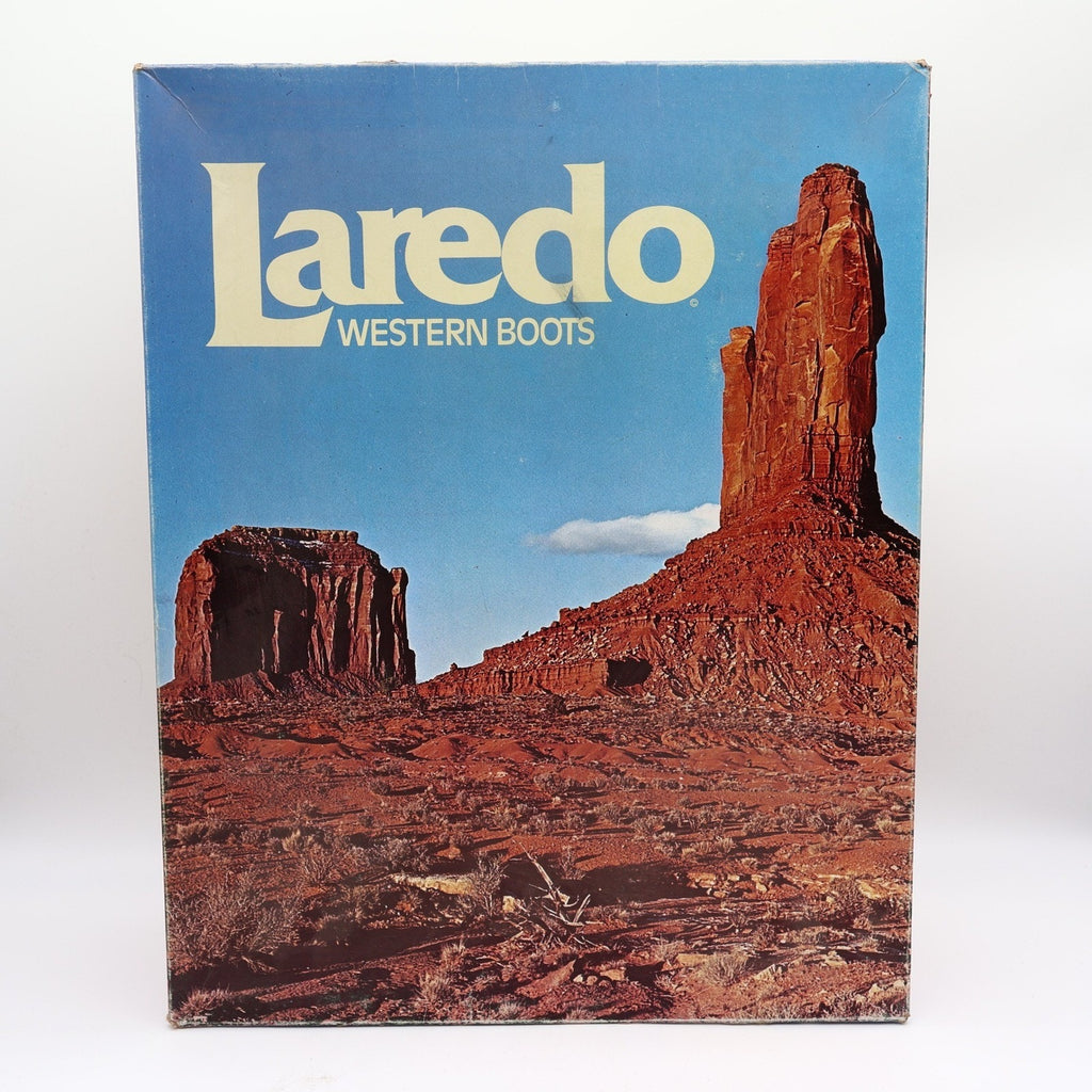 Laredo Vintage 90s Western Boots Mens 9 D Chocolate Brown Leather 2723 NIB - take2supply