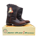Double-H Vintage 90s Western Boots Mens 11.5D USA Leather Work 2520 Aero Glide