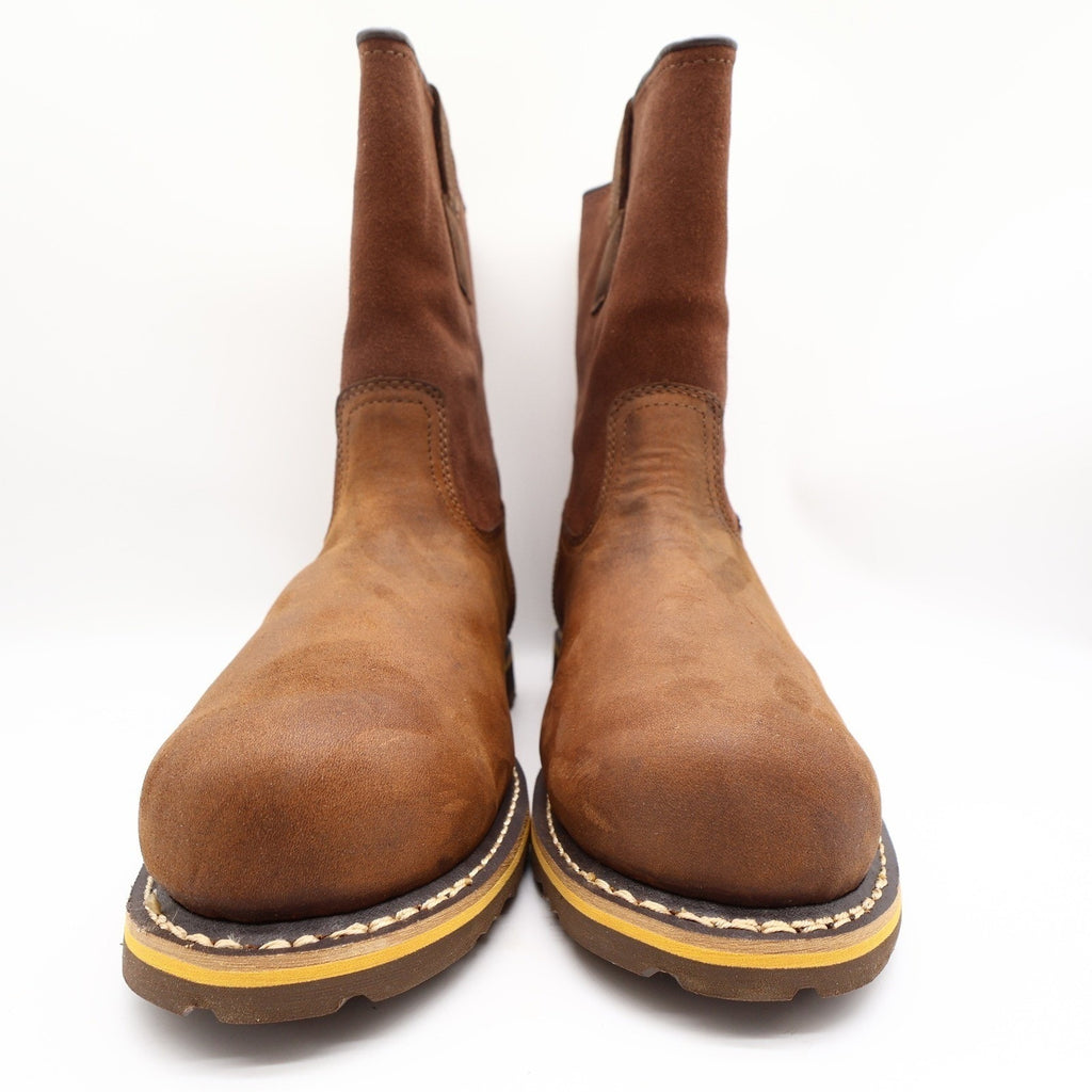 Carhartt Waterproof 10-Inch Pull-On Work Boot Mens 12 Brown Leather New CMP1053 - take2supply