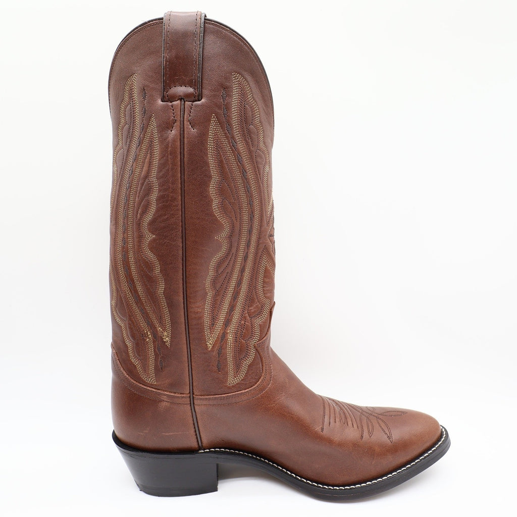 Justin 2417 Cowboy Boots Mens 9 D Coffee Saltillo Brown Leather NWT