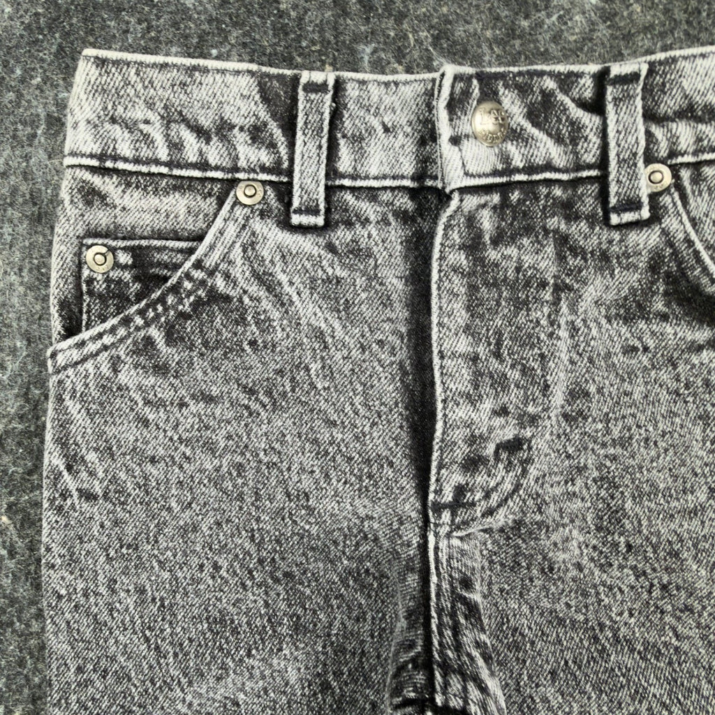 Lee Vintage 80s Riders Jeans Boys 5 Reg Glacier Acid Wash Denim NWT USA