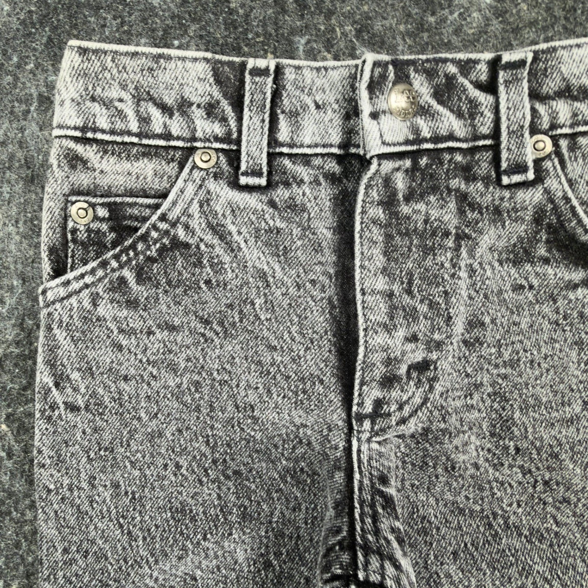 Lee Vintage 80s Riders Jeans Boys 5 Reg Glacier Acid Wash Denim NWT USA