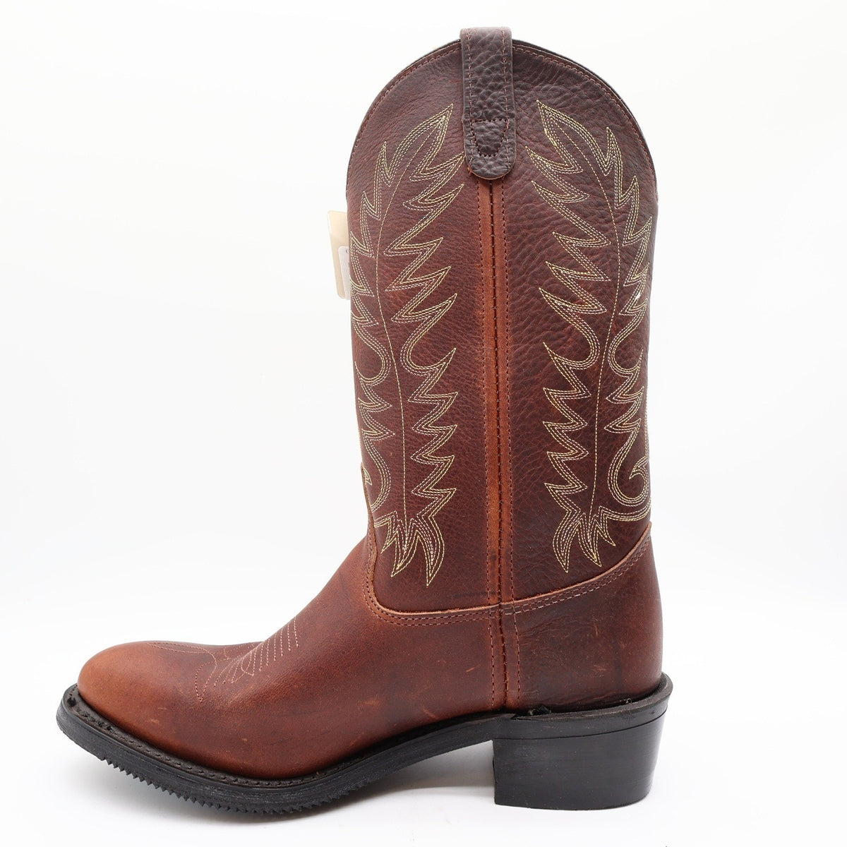 Double-H 3269 12" Work Western Boots Mens 8.5 D Black Walnut Leather NWT - take2supply