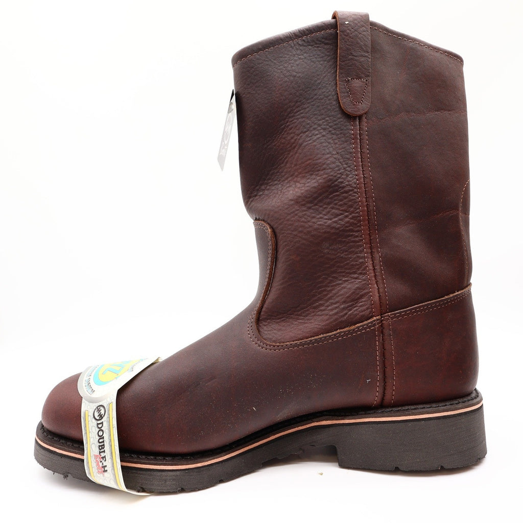 Double-H 3730 Boots Mens 11 2E Brown Briar Pitstop Leather Work New With Box