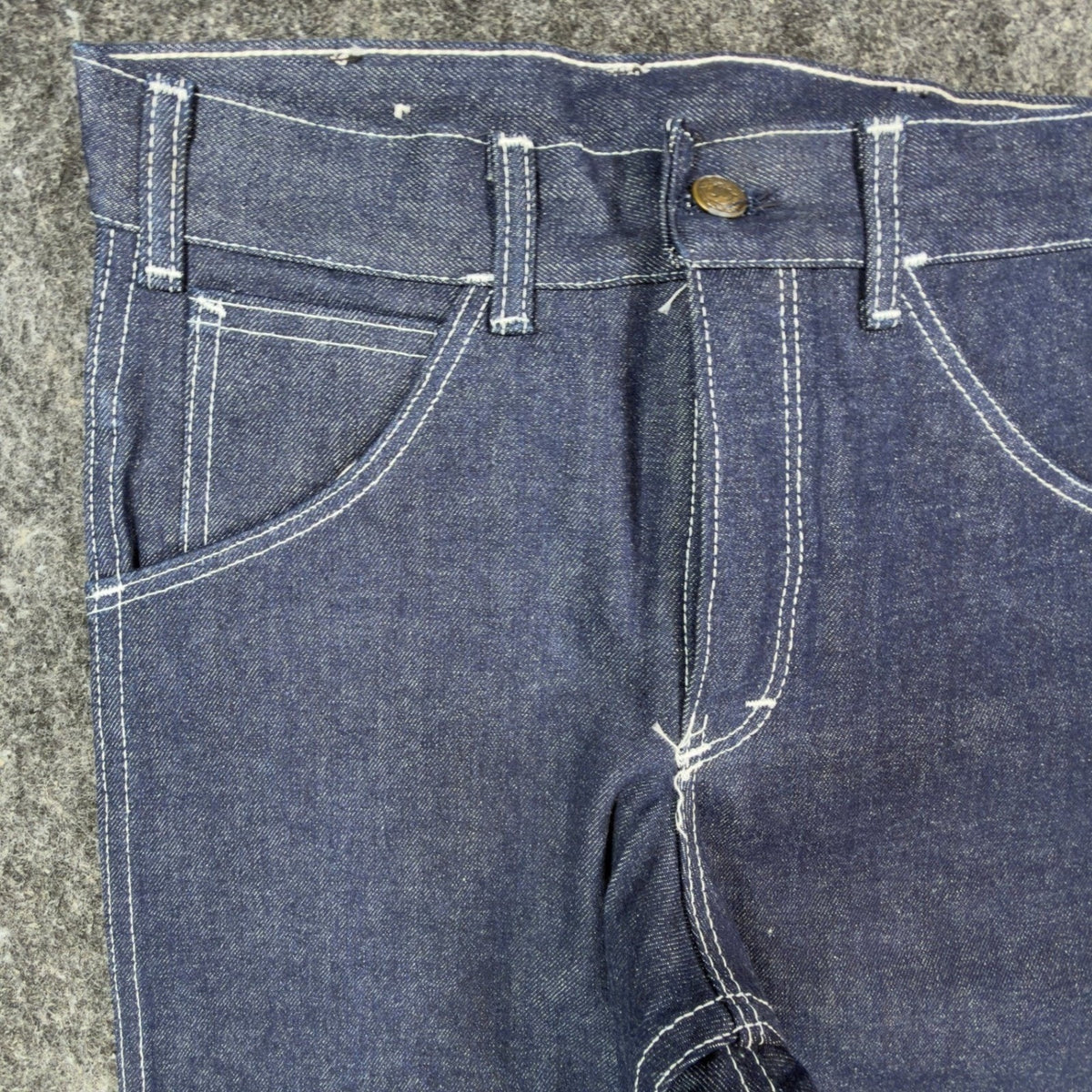 Key Vintage 70s Jeans Youth 12 Reg Blue Dark Wash Flare NWT NOS