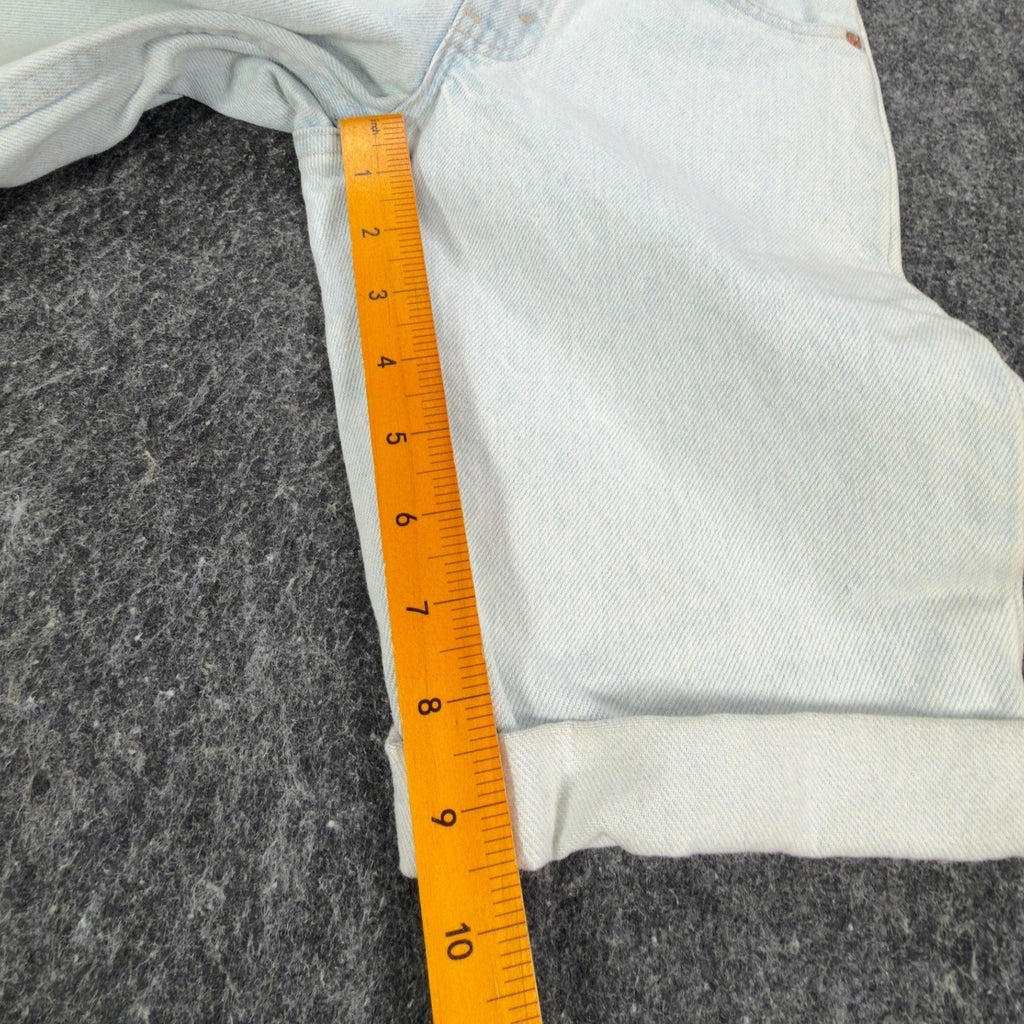 Levi's Vintage 90s 550 Shorts Boys 8 Light Wash Denim Orange Tab Made in USA NWT - take2supply