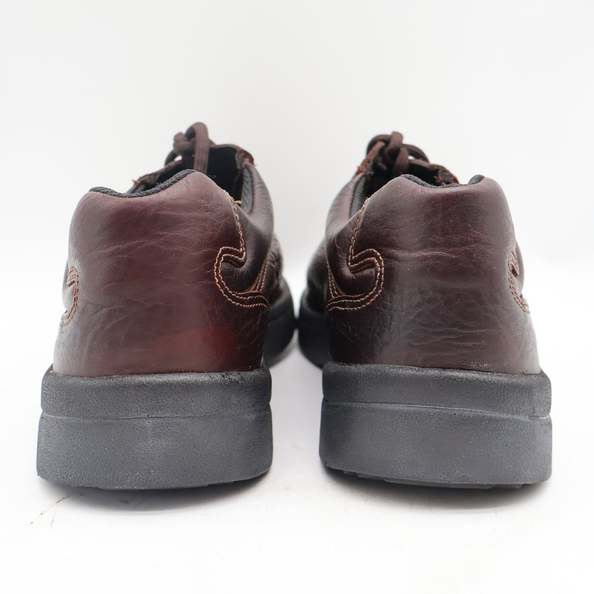 Vintage 90s Dexter Aspen C260-2 Walnut Tumbled Leather Oxfords Men's 10.5M USA Deadstock