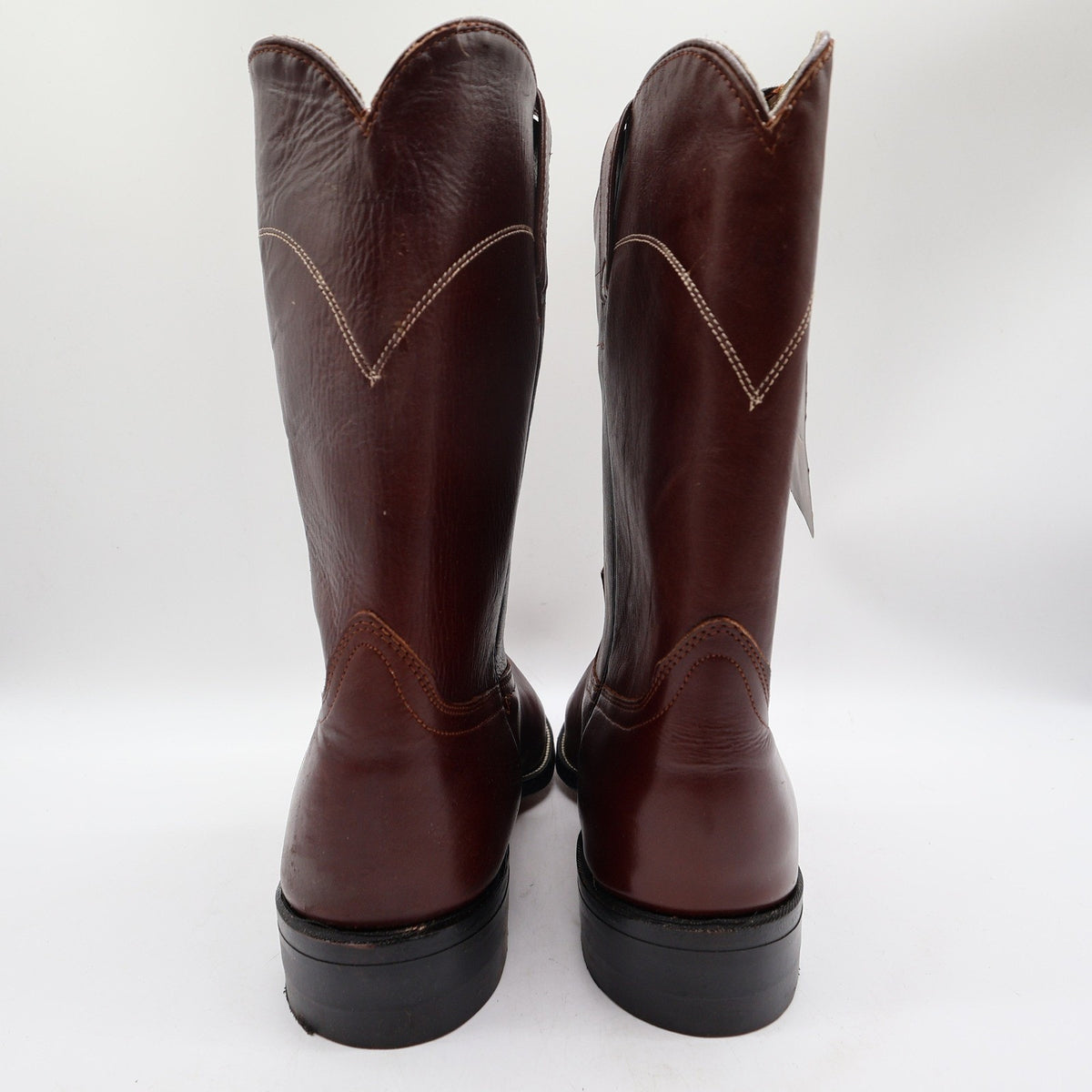Vintage Acme Western Cowboy Boots Men 11.5 D Brown Leather NOS Box 70s
