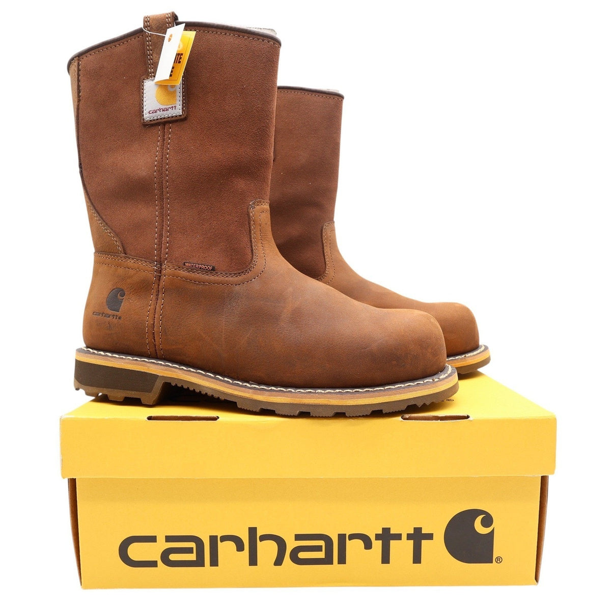 Carhartt Work Boots Mens 9.5 M Pull-On Waterproof Composite Toe CMP1453 NIB - take2supply