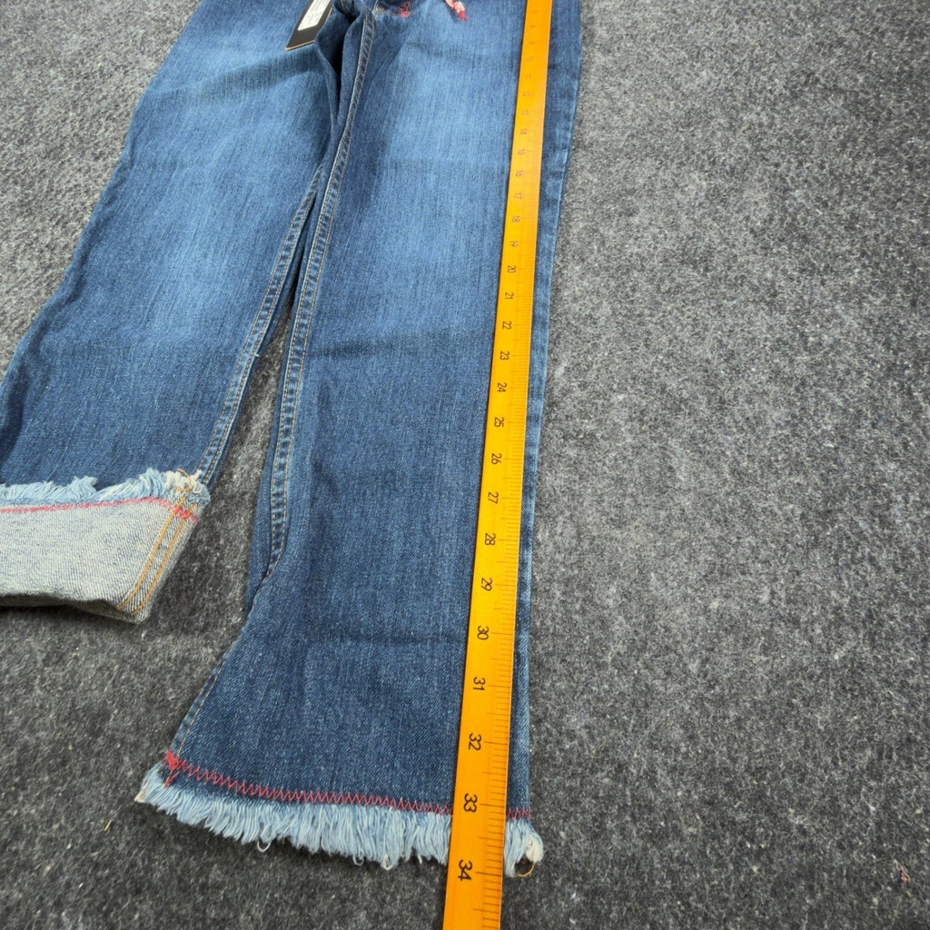 Hollywood Y2K Jeans Women 26 Blue Cotton Deadstock New With Tags - take2supply