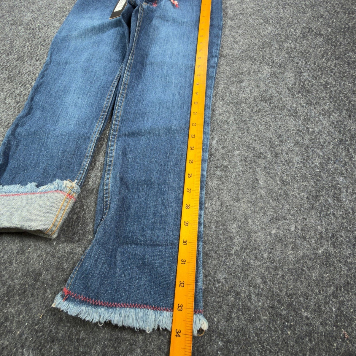 Hollywood Y2K Jeans Women 26 Blue Cotton Deadstock New With Tags - take2supply