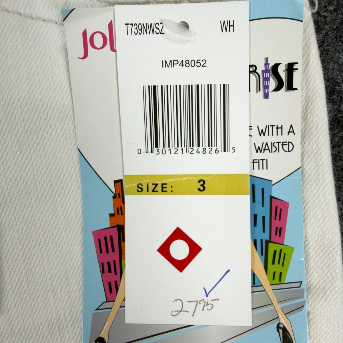 Jolt Y2K Skyrise High Waisted Denim Shorts Juniors 3 White Cotton NWT