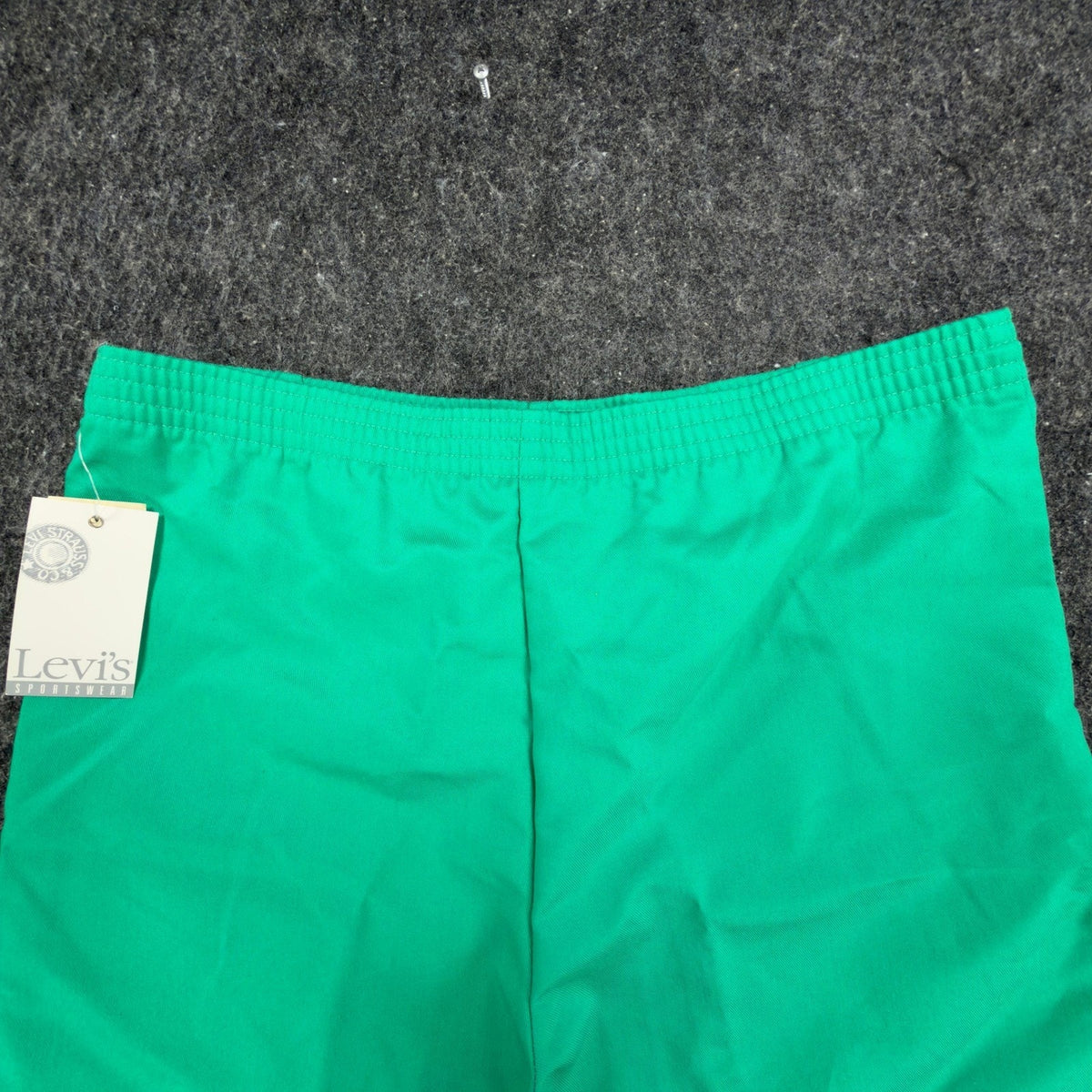 Levi's Vintage 80s Shorts Girls 14 Green Cotton Blend Deadstock NWT USA Made - take2supply