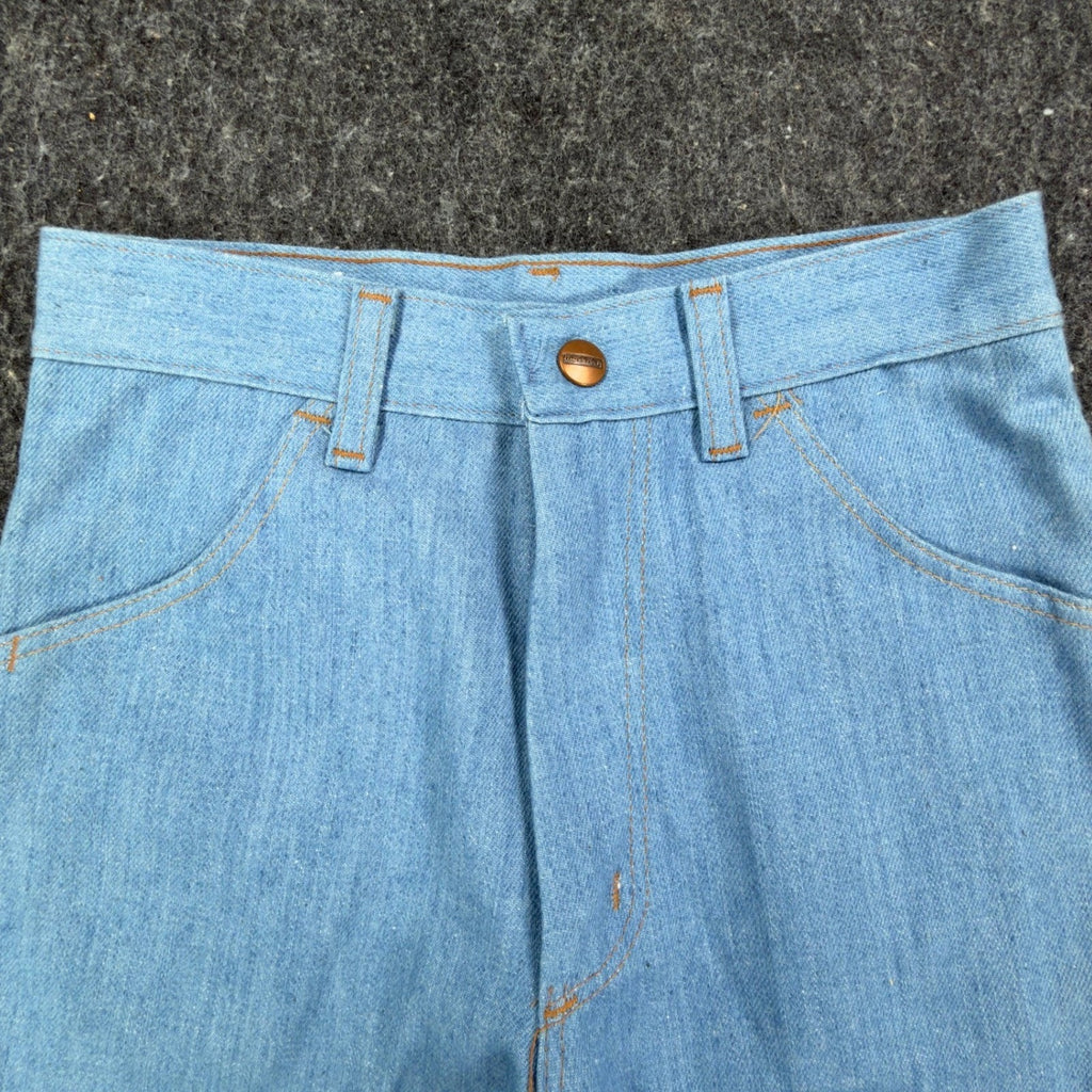 Maverick Vintage 70s Frayed Short Boys 16 Slim Blue Denim NWT Deadstock USA - take2supply