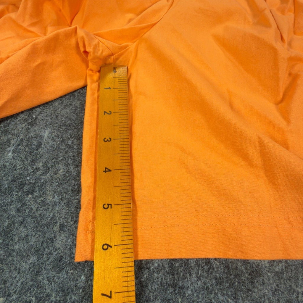 Bugle Boy Vintage 90s Shorts Womens 7 Orange Elastic Waist Pleated NWT