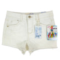 Jolt Y2K Skyrise High Waisted Denim Shorts Juniors 3 White Cotton NWT