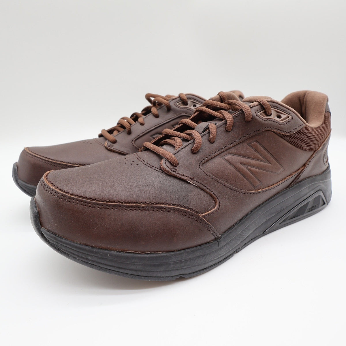 New Balance MW928BR2 Walking Shoes Mens 9.5 D Brown Leather Rollbar Sneakers