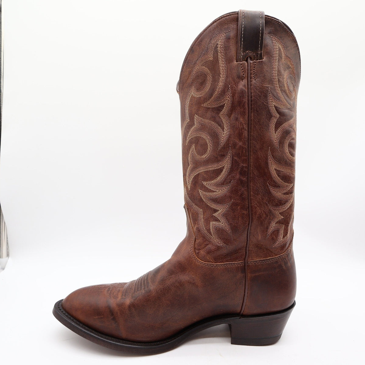Justin 2704 Cowboy Boots Mens 10 EE Tan Distressed Vintage Goat Leather NWT