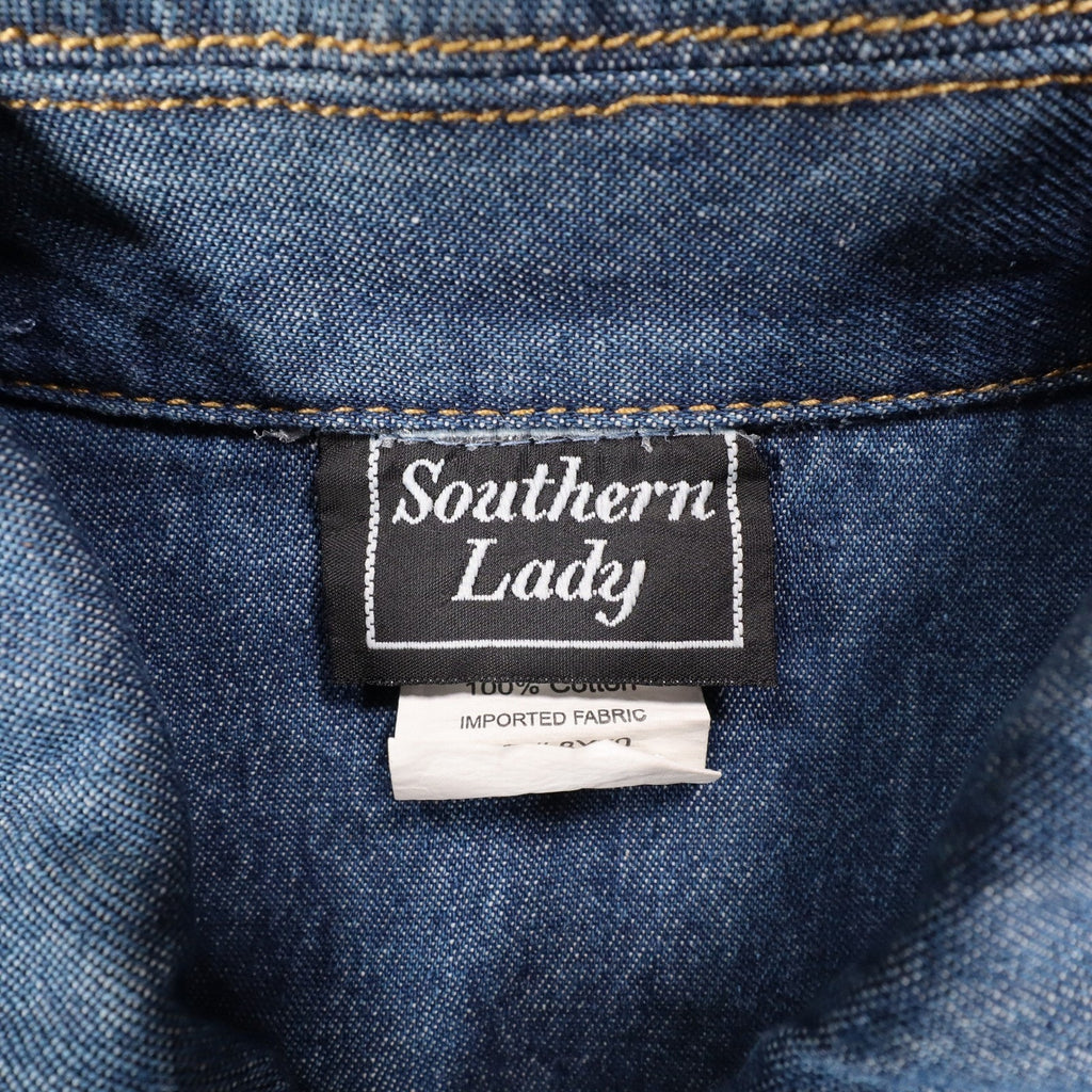 Southern Lady Denim Jacket Womens Small Blue Embroidered Cotton Trucker NWT