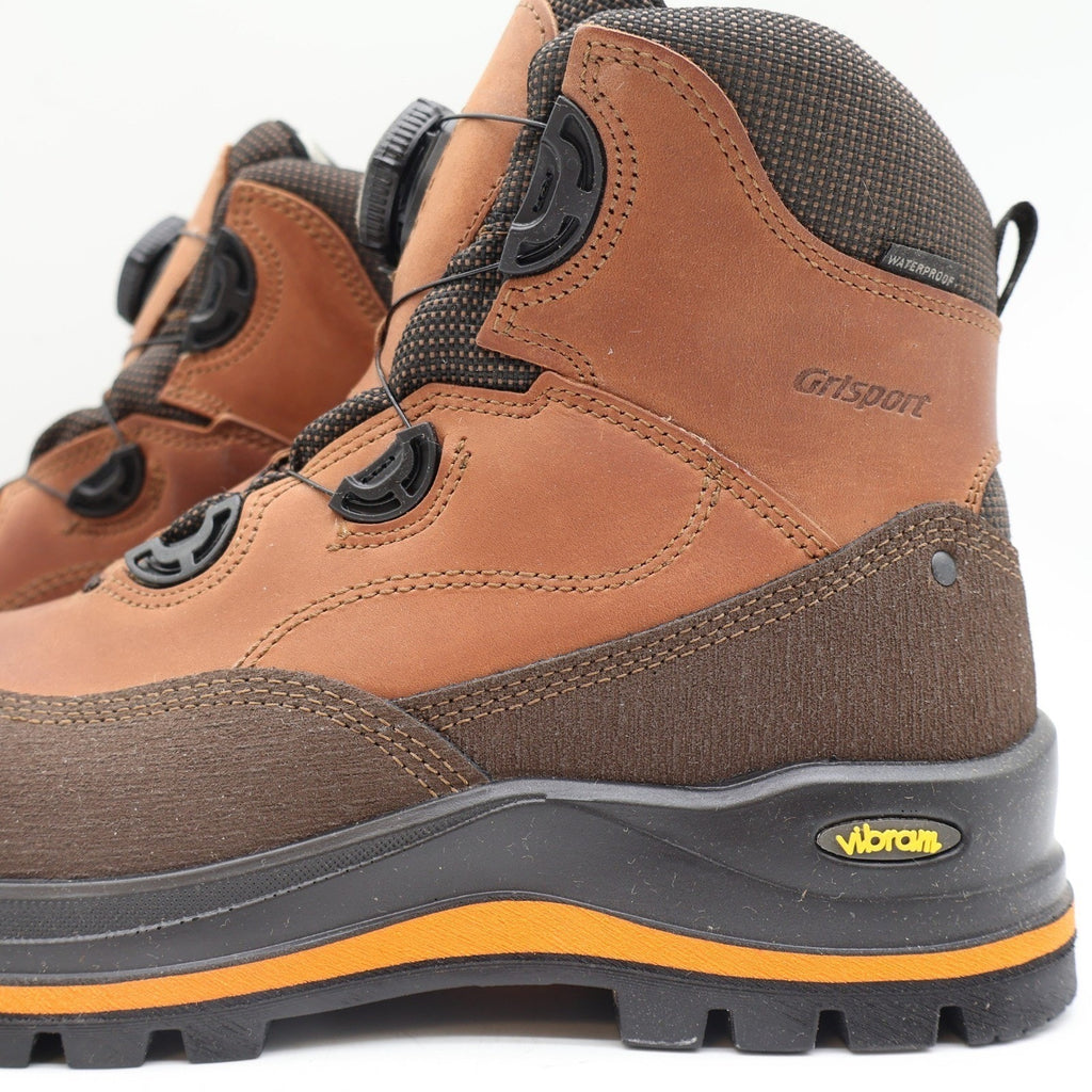 Grisport BOA Wolf Safety Boots Mens 9 Brown Leather Waterproof Vibram EH PR 6in