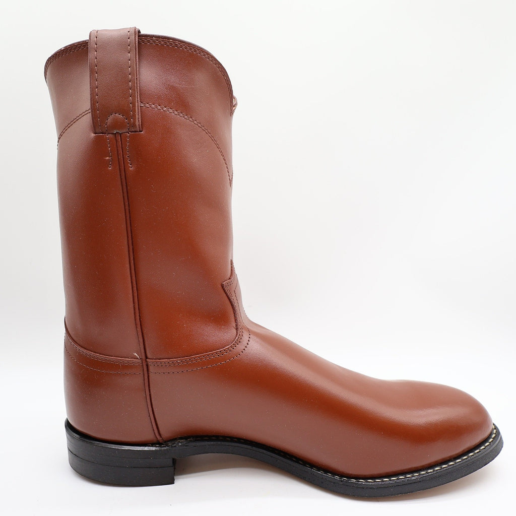 Vintage Justin Diamond J 3802M Tan Brown Leather Roper Boots Men's 11E NWT Deadstock