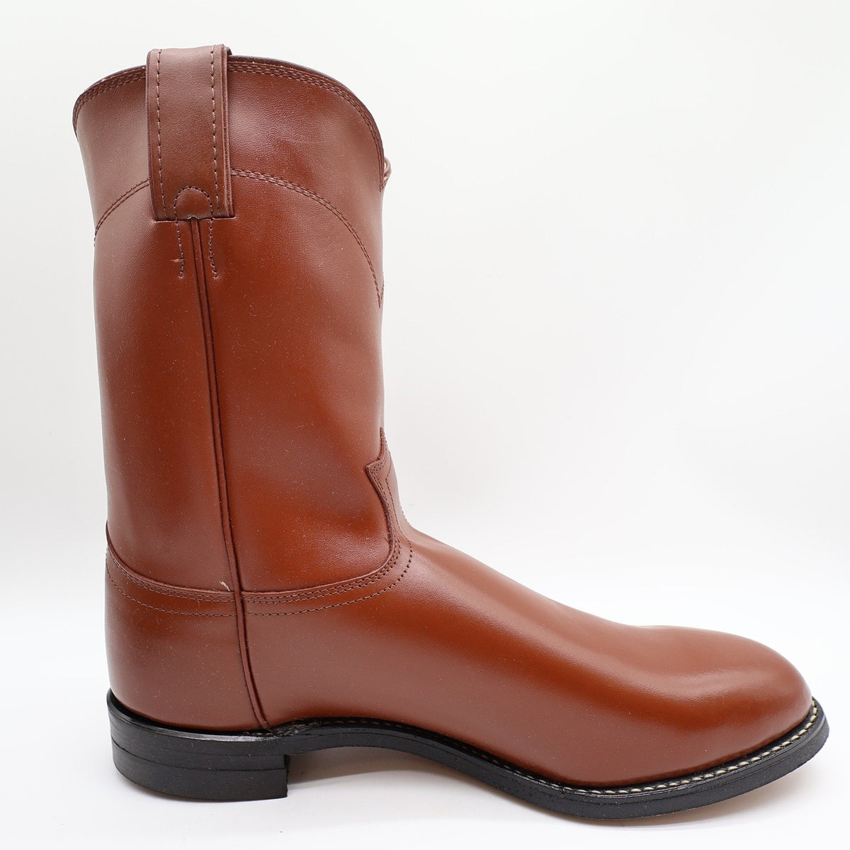 Vintage Justin Diamond J 3802M Tan Brown Leather Roper Boots Men's 11E NWT Deadstock