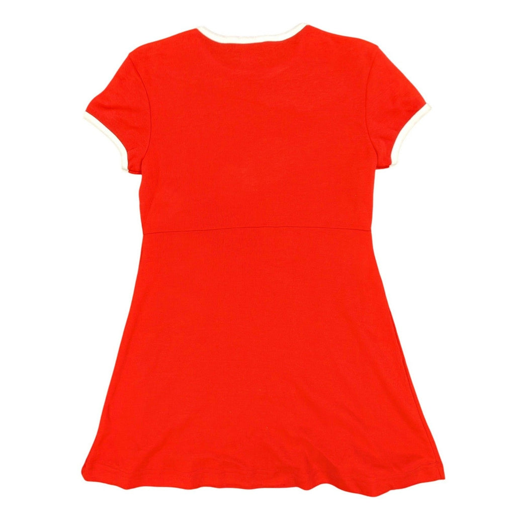 Angel Jones 70s Ringer Dress Womens Medium Red Acrylic Deadstock New - take2supply