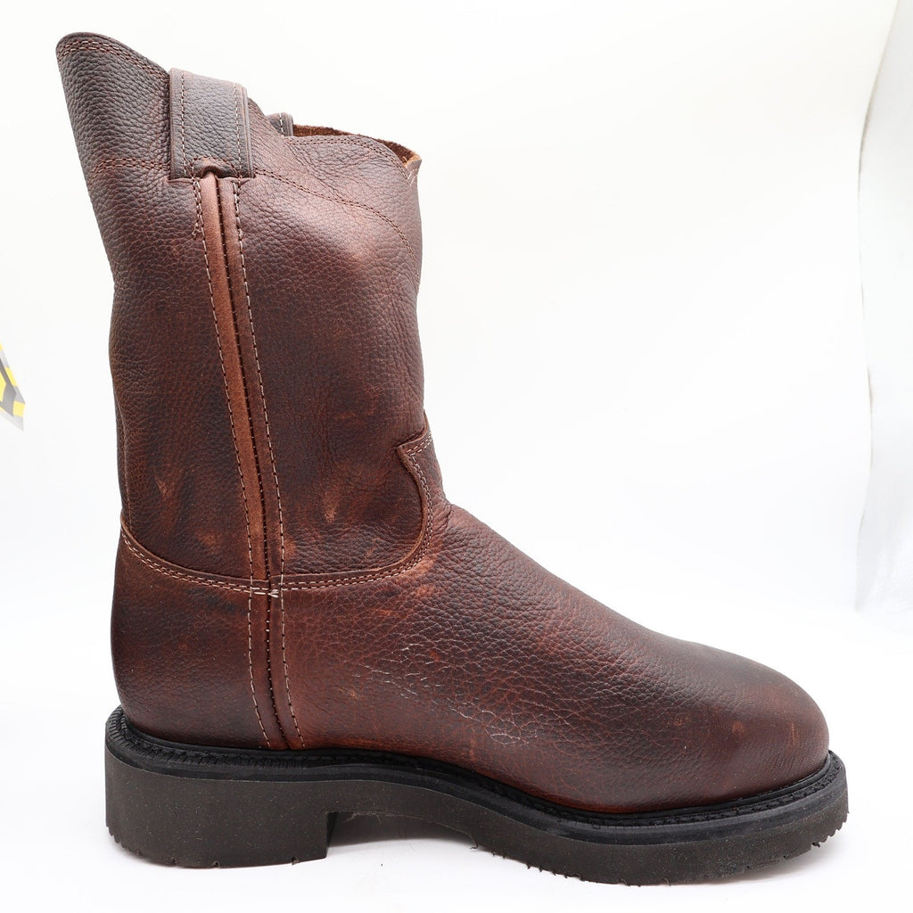 Justin Modern Steel Toe Work Boots Mens 7.5 EEE Brown Leather New In Box 4765 - take2supply