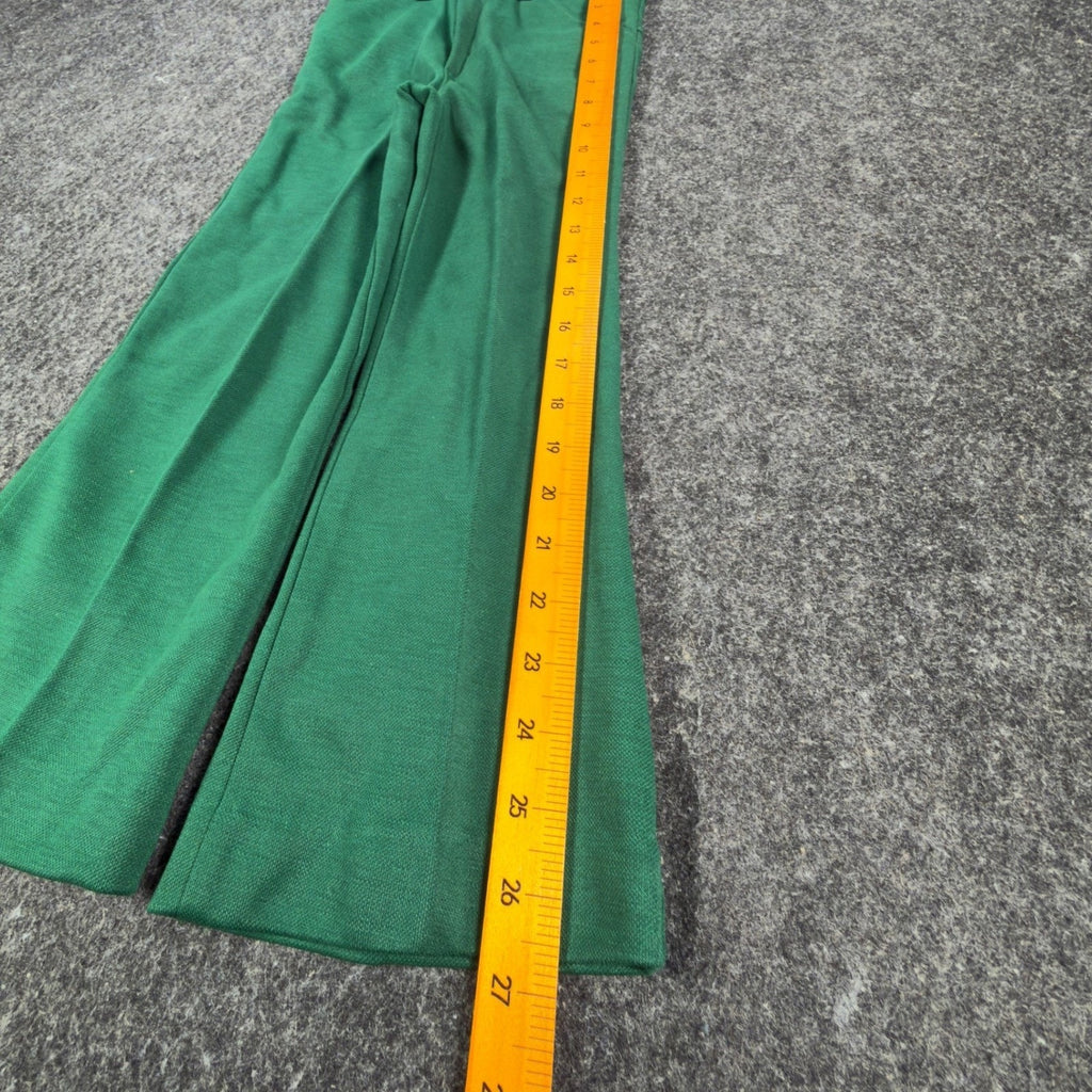 Toddly Winks Vintage 70s Pants Boys 7 Green Bell Bottom Flare USA NWT