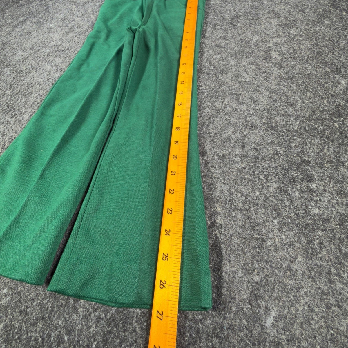 Toddly Winks Vintage 70s Pants Boys 7 Green Bell Bottom Flare USA NWT