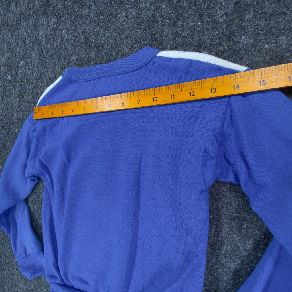 TMNT Vintage Sweatshirt Boys L 7 White Blue 80s 90s Made in USA Graphic