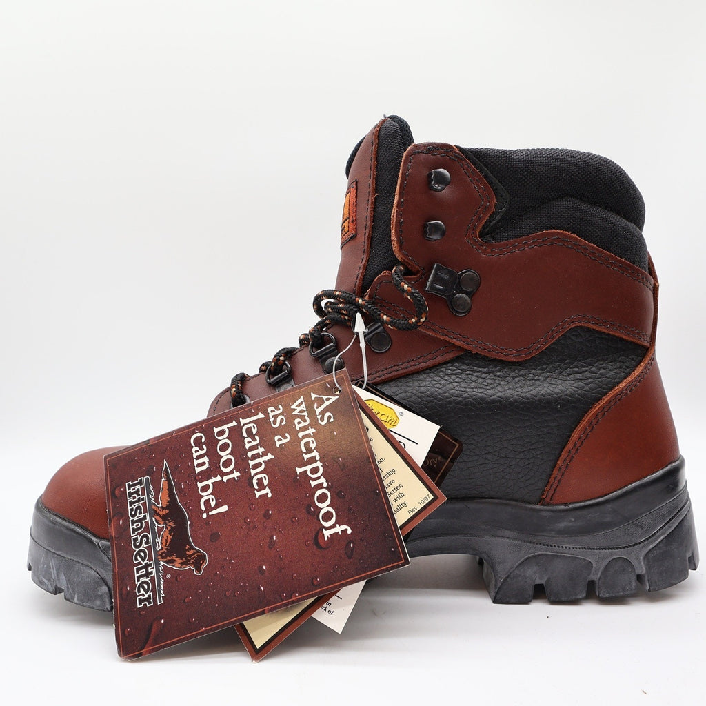 Irish Setter 802 Ram Boots Mens 10.5 Brown Leather Gore-Tex Vibram NWT