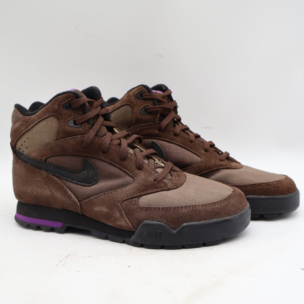 Vintage 1992 Nike Caldera 3/4 Plus Chocolate Suede Hiking Boots Men's 7 Deadstock