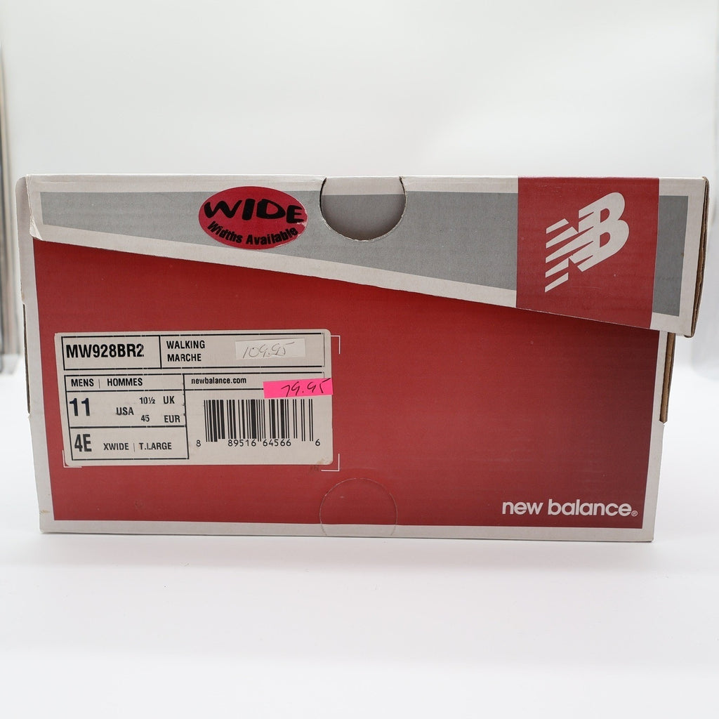 New Balance 928v2 Walking Shoes Mens 11 4E Extra Wide Brown Leather MW928BR2