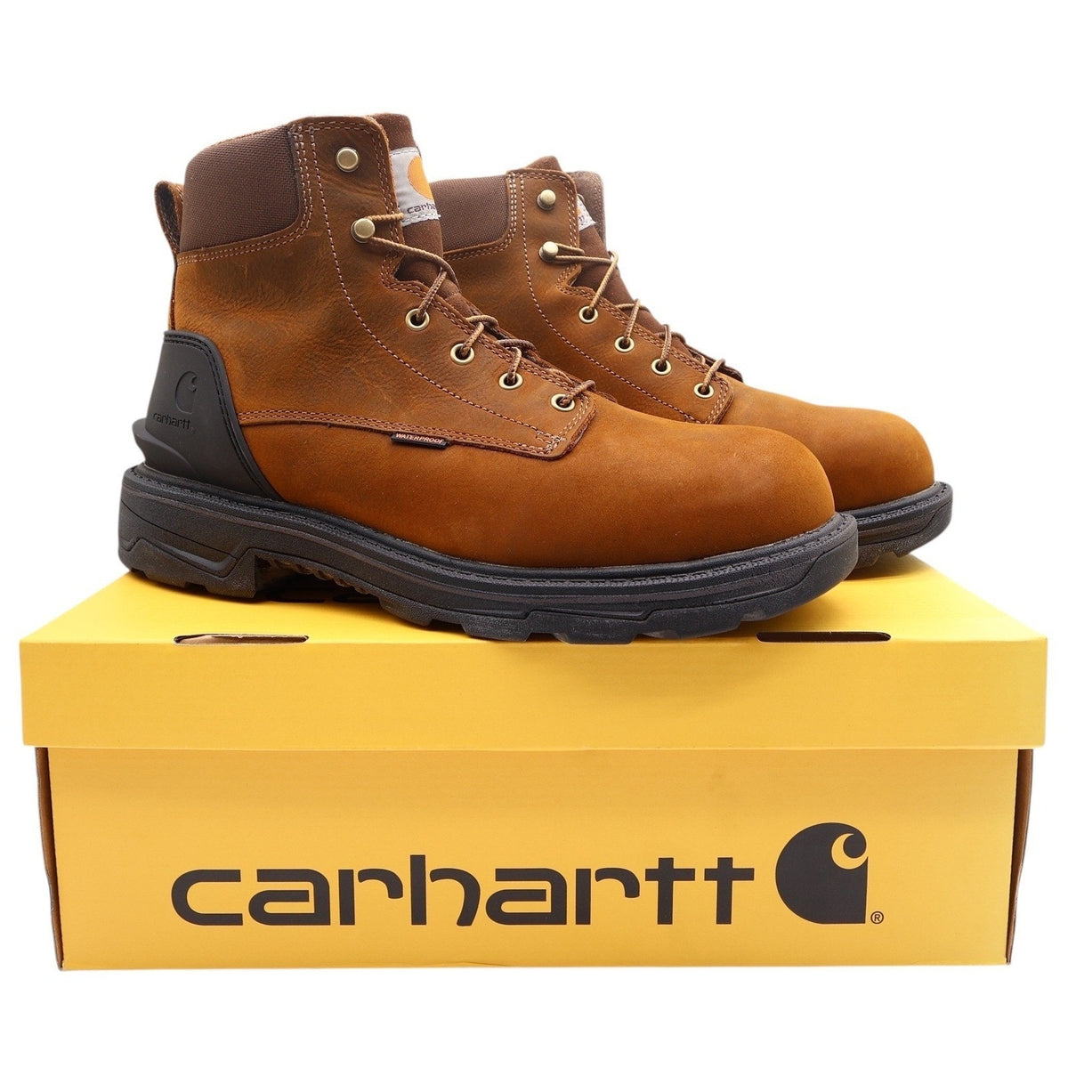 Carhartt Modern Ironwood Work Boots Mens 12 M Brown Leather Alloy Toe NWT - take2supply