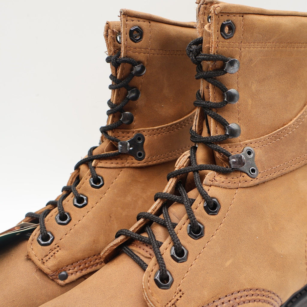 Carolina Work Boots Mens 9 D Vintage 90s Brown Leather 4Comfort Made in USA 839