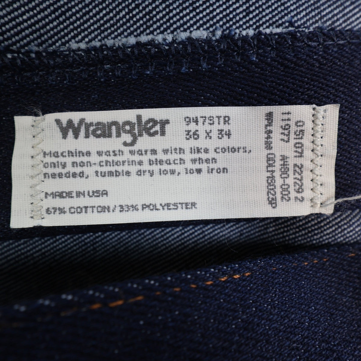 Wrangler Vintage 80s Cowboy Cut Jeans Mens 36x34 Stretch USA Made NOS NWT - take2supply