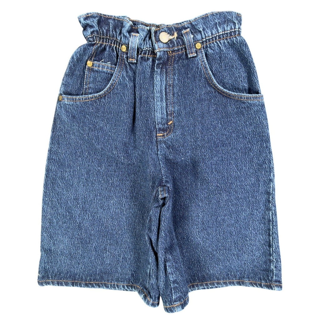 Levi Vintage 914 Short Girls 12 Blue Cotton NWT Made in USA Paperbag Waist C676 - take2supply