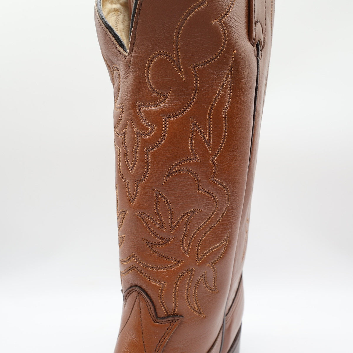 Laredo Vintage Cowboy Boots Mens 9 D Brown Leather NWT Deadstock Made in USA