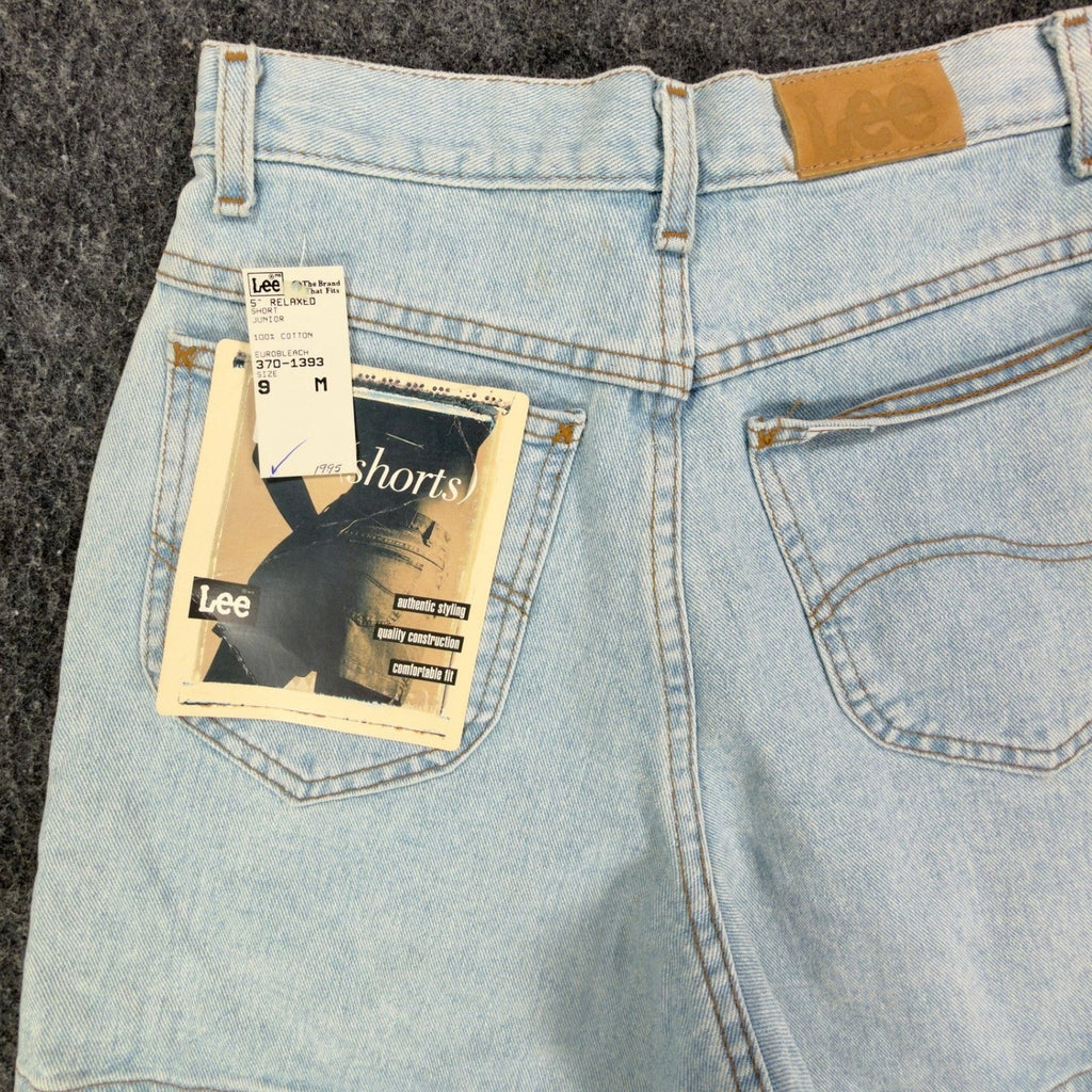 Lee 90s Vintage Relaxed Denim Shorts Junior 9 Light Wash NWT NIB - take2supply
