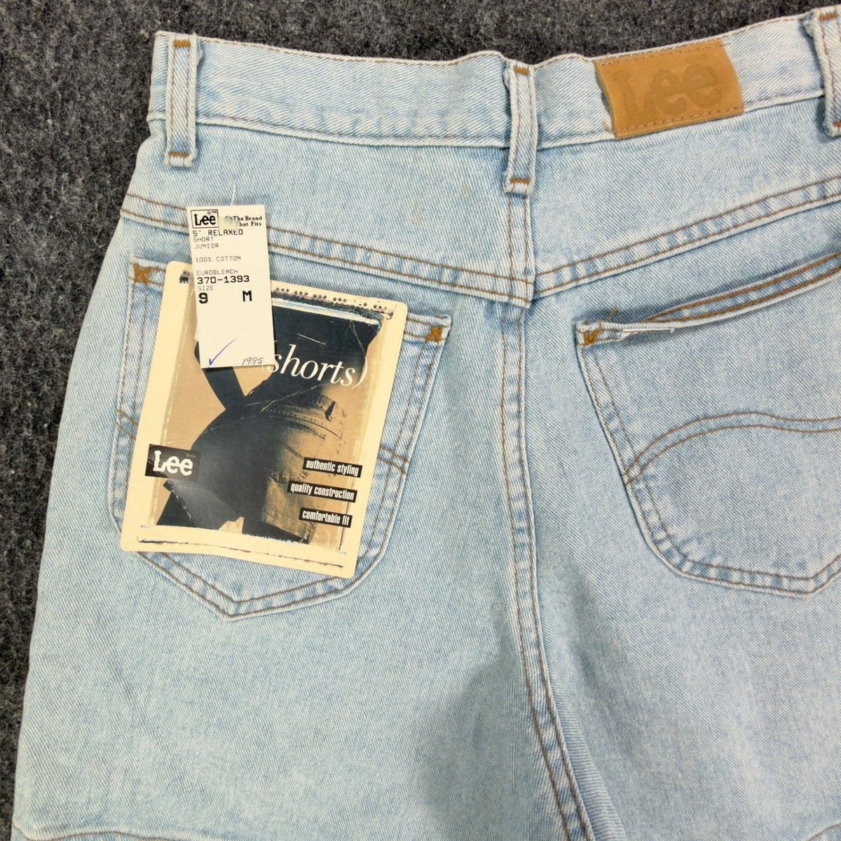 Lee 90s Vintage Relaxed Denim Shorts Junior 9 Light Wash NWT NIB - take2supply