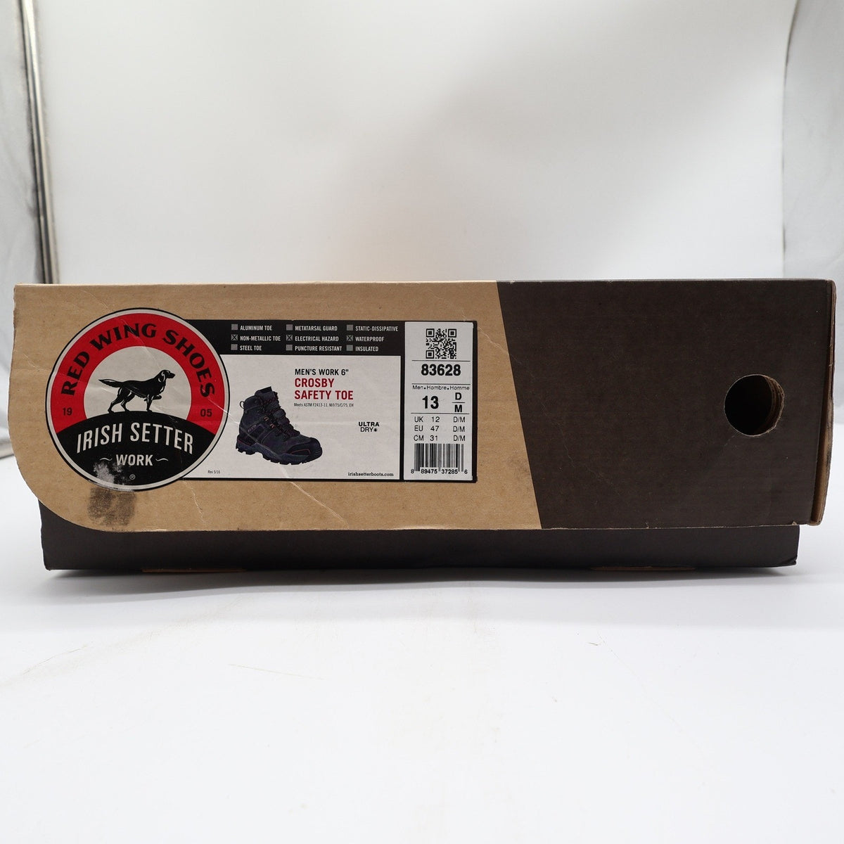 Irish Setter Boots Mens 13 D Crosby Leather Waterproof Safety Toe 83628 NIB