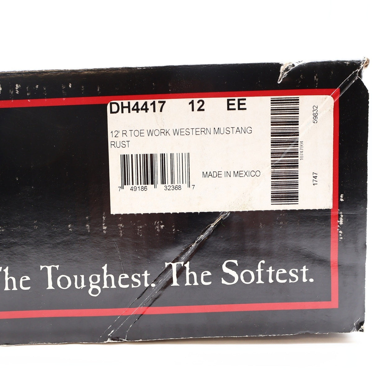 Double-H DH4417 R Toe Work Western Mustang Boots Mens 12 EE Rust NIB