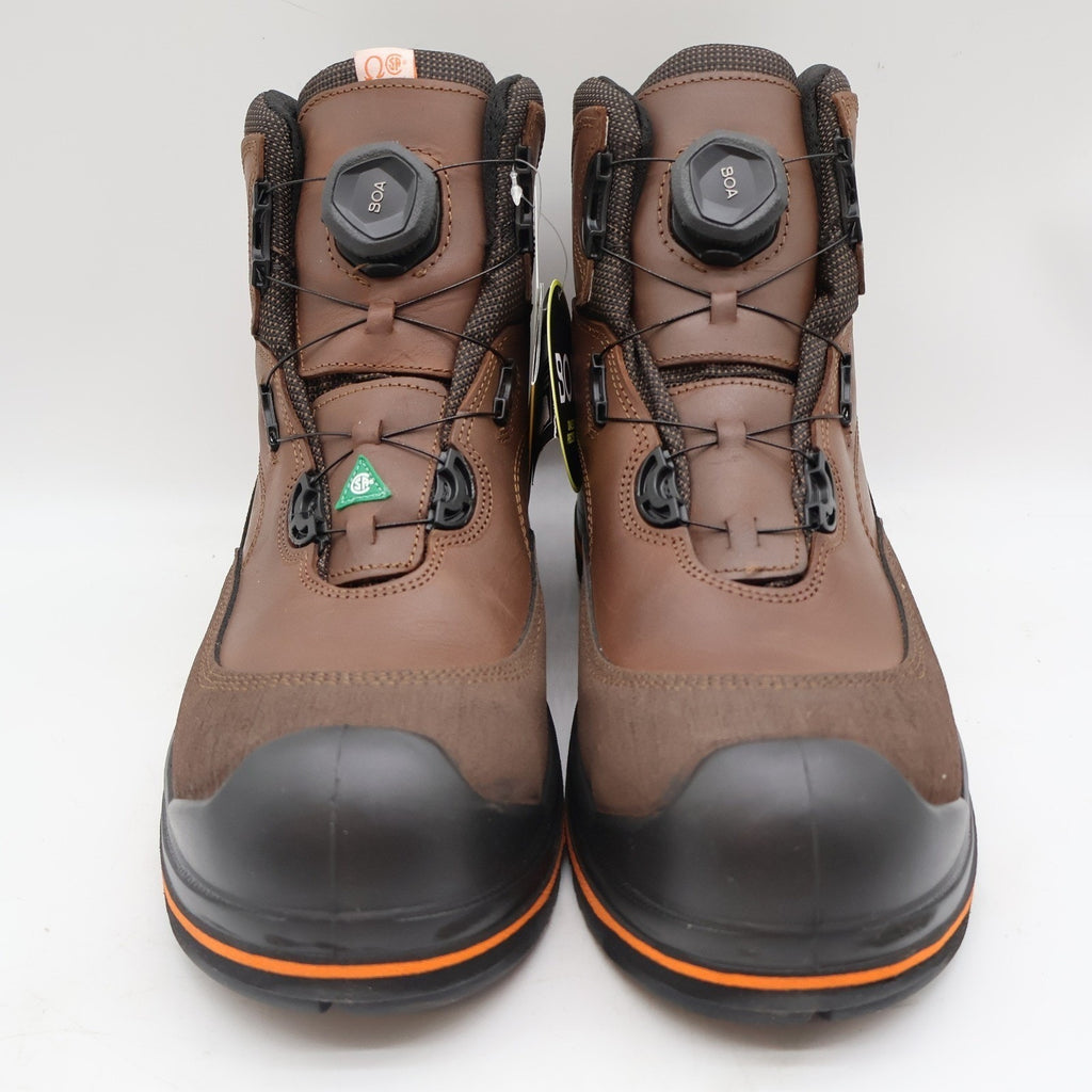 Grisport BOA Wolf Safety Boots Mens 12 Brown Waterproof Vibram Composite Toe 6in