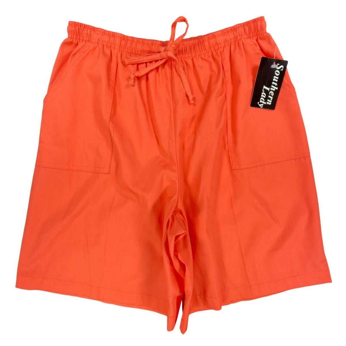 Southern Lady Vintage 90s Shorts Womens Large Orange Cotton Blend NWT Deadstock - take2supply