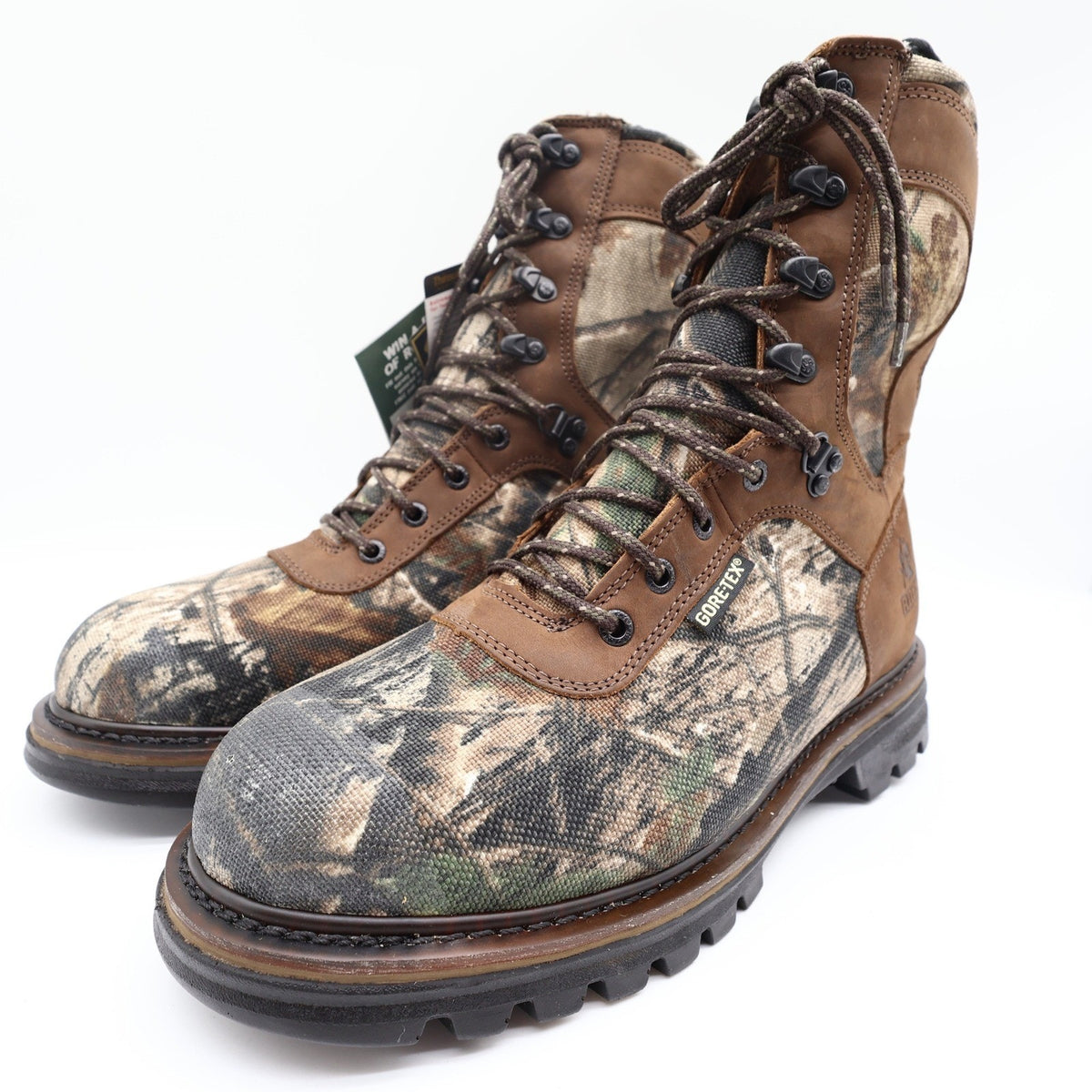 Rocky 9128 CornStalker Hunting Boots Mens 8.5 Camo Leather GORE-TEX New