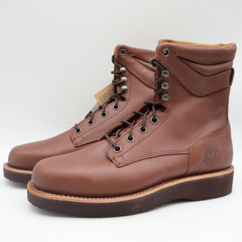 Lake of the Woods Work Boots Mens 9.5 D Vintage Brown Leather Made in USA 3900 - take2supply