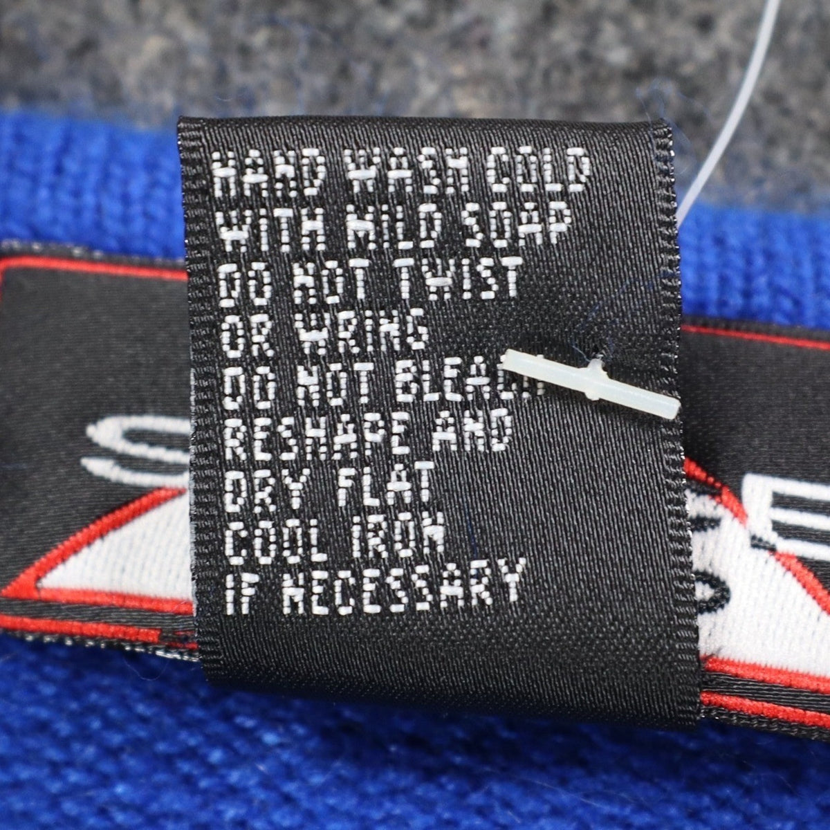 Spice It Up Sweater Womens Small Y2K Royal Blue Angora Blend Notched Neck